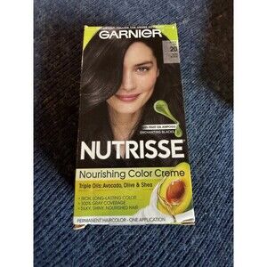 Garnier Nutrisse Nourishing Color Creme Hair Color #20 Black Tea Soft Black